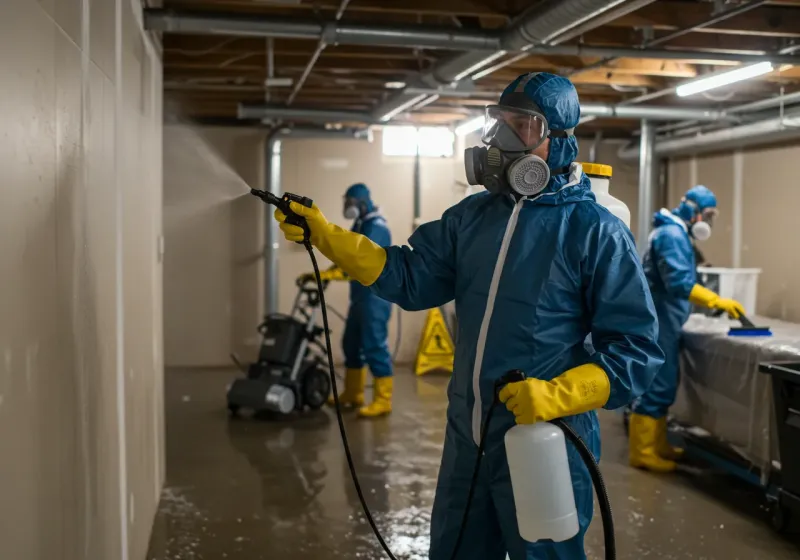 Basement Sanitization and Antimicrobial Treatment process in Skyline-Ganipa, NM