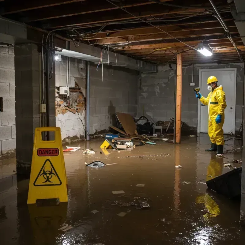 Flooded Basement Electrical Hazard in Skyline-Ganipa, NM Property